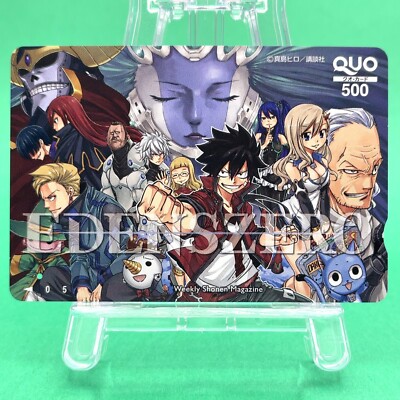 Edens Zero Quo Card Shiki Rebecca Happy Manga Collectible Sci-Fi Japan