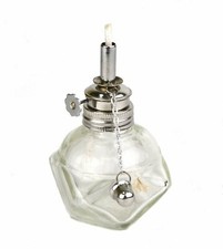 Alcohol Burner Glass Lamp W/ Adjustable Wick Jewelers Lamp Extra 3/16" Wick