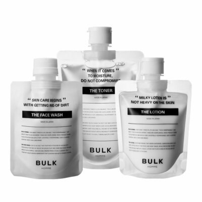 BULK HOMME THE FACE WASH, TONER, LOTION set for Men Made in Japan