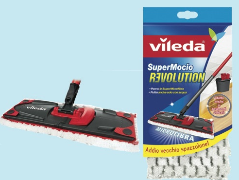 RICAMBIO PANNO IN MICROFIBRA SUPERMOCIO REVOLUTION VILEDA