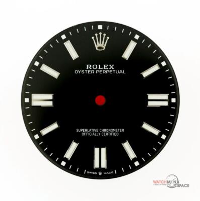 Original Men Rolex Oyster Perpetual 41mm 124300 Gloss Black Index Dial S/S #D40