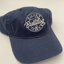 Bulldog Adult Hat Blue Strap Back "Its A Great Day To Be A Bulldog" Alliance Ne