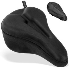 Bike Seat Cushion Gel Padded Saddle Cover for Men Women - Extra Padding Soft