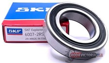 SKF 6007 2RS1 C3 DEEP GROOVE BALL BEARING, RUBBER SEALED 35x62x14 mm