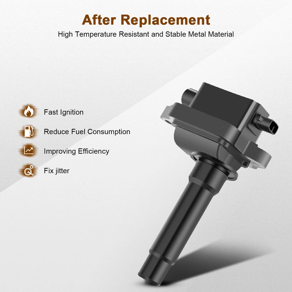 Ignition Coils & Iridium Spark Plugs Kit For 1995 Kia Sportage 2.0L DOHC UF283 - Image 4 of 4