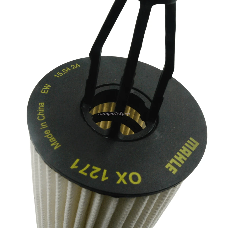 2761800009 Filtro de aceite Mahle OEM de 2 piezas para Mercedes C300 C350 E300 E350 E400 CL550 Foto 2 de 4