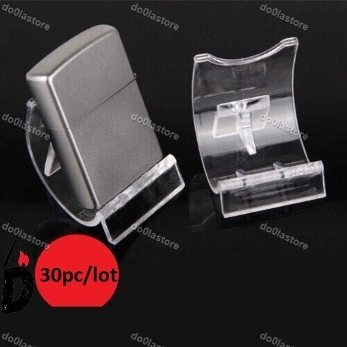 30pcs/lot display stands clear acrylic for Zippo, Dupont, Dunhill, other lighter. Available Now for 24.37