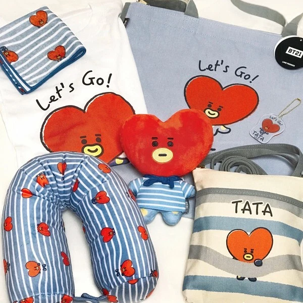 Linefriends] BTS BT21 Official Authentic TATA Flower Tote Bag | eBay