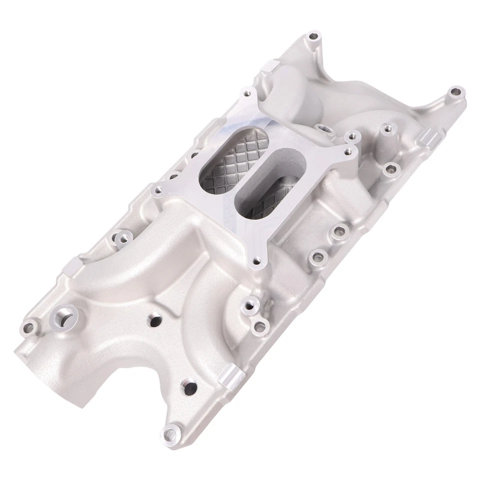 Intake Manifold for Ford Small Block 289-302 4.3L 4.7L 5.0L with 4 Plugs Sliver Foto 2 de 4