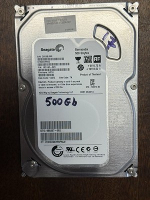 TESTED Seagate Barracuda 500GB internal hard disk drive HDD Model ST500DM002 #17