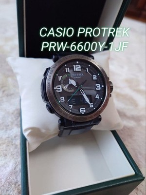 CASIO PRO TREK PRW-6600Y-1JF Digital Watch Gray Rubber Band 10 Bar Waterproof