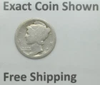 1916-P Winged Liberty Mercury 90% Silver Dime First Year Free Shipping