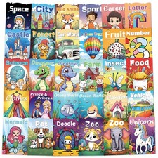 30Pcs Bulk Coloring Books for Kids Ages 2-4 4-8 8-12 Small Coloring Books for...