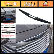 Glossy Black Front Bumper Grille Emblem Cover Trim For Chrysler 300 2011-2023 Glossy Black Front Bumper Grille Emblem Cover Trim For Chrysler 300 2011-2023