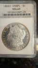 1884 o morgan silver dollar ms65