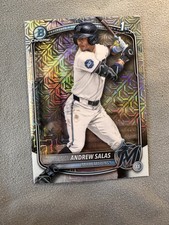 Andrew Salas 2025 Bowman Chrome Mega Box #BCP-156 Marlins Mojo Refractor 1st