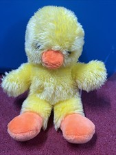 Juguete de peluche GUND Fluffy Sunshine Yellow Duck Chick 1976 amarillo 13"" TIENDA"