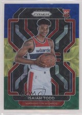 2021-22 Panini Prizm Choice Blue Yellow & Green Prizm Isaiah Todd #299 0b3