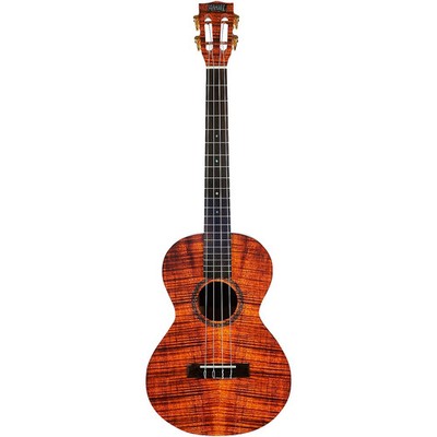 Mahalo Artist Elite Baritone Ukulele With Bag Koa Photo Flame