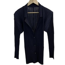 PLEATS PLEASE Navy Women's Jacket