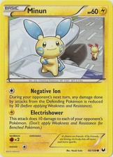 Hero Deal, English - 1 x Pokemon Minun - 40/108 - Common BW - Dark Explorers on eBay