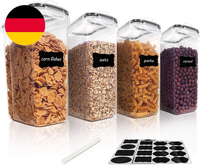 Vtopmart 4L Vorratsdosen Set, 4Er Luftdicht LebensmittelbehäLter | BehäLter Mit