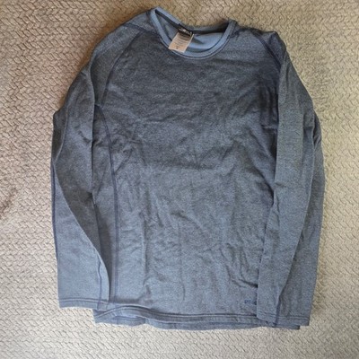 Patagonia Capilene Performance Baselayer Shirt Mens Medium Blue Heather Long Slv