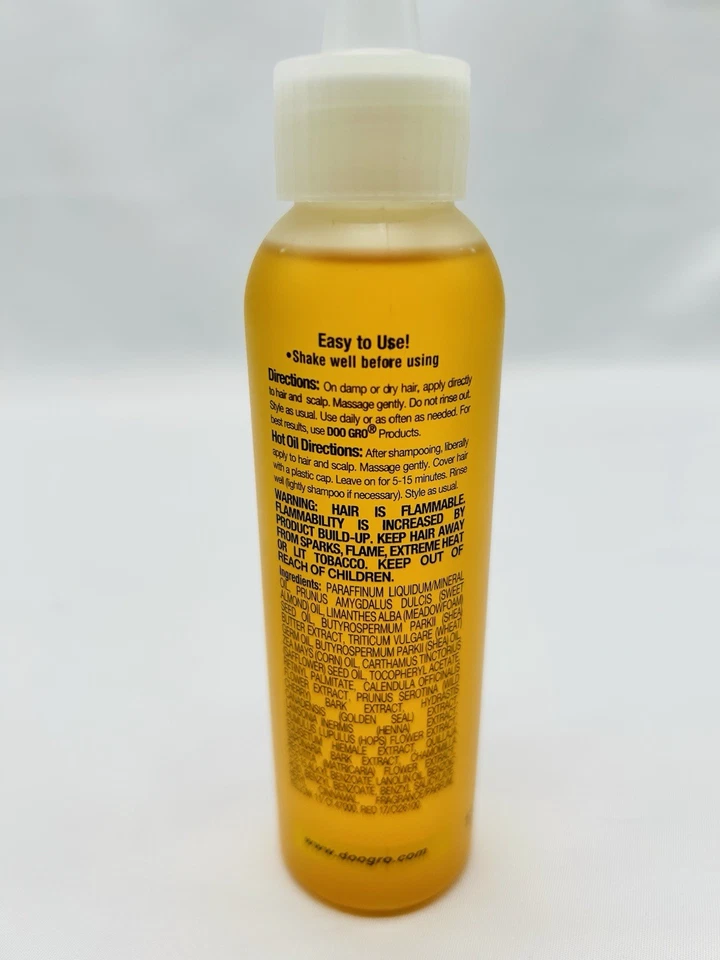 Paquete de 4 aceites estimulantes para el cabello Doo Gro de 4,5 oz Ea promueve un cabello fuerte y saludable brillante Foto 4 de 4