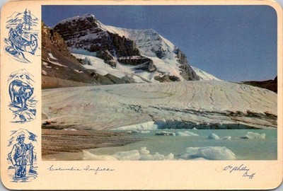Alberta Columbia Icefields Scenic Mountain View Continental Postcard B410
