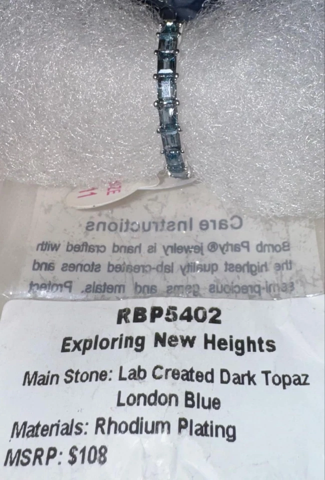 Anillo Bomb Party 💍 Talla 11 RBP5402 Explorando Nuevas Alturas 💜 Azul Londres Foto 2 de 2