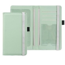 ACdream Checkbook Cover, Cover with Elastic Closure, Agave Green