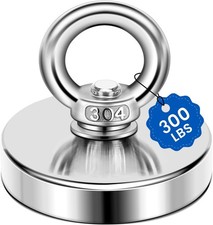 Super Strong Neodymium Fishing Magnets 300 LBS 127 KG Pulling Force Rare Earth