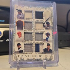 2025 Leaf In The Game Used PRISTINE 16 GRIFFEY BONDS THOMAS JETER PIAZZA #12/12