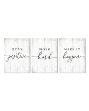 Inspirational Motivational Quotes Office Wall Art Poster Decor Set 6pc