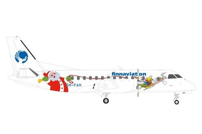 Herpa Wings 1:200 Saab 340 Finnaviation Santa 573245