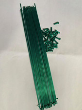 GREEN 36PCS Bicycle Spokes STAINLESS STEEL 14G x 304mm Road Track BMX MTB Bike