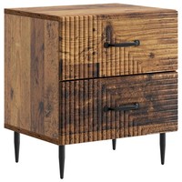 Nachttisch Altholz 43X34,5X47,5 Cm Holzwerkstoff Rustikal Schlafzimmer