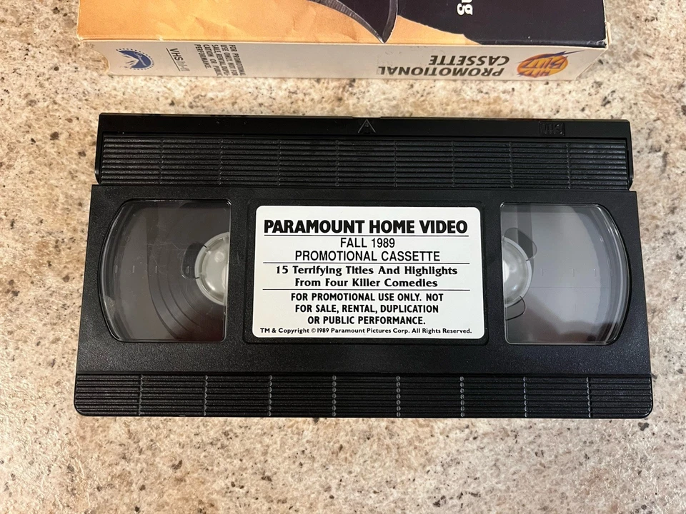 Hitz Blitz Paramount 1989 Horror VHS Promotional Cassette SCARY SCREENER - Image 4 of 4