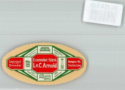 38124840 - 4152 Kempen L. u.C. Arnold Eisenmoebel- Fabrik Vignette