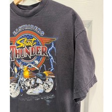 Vintage Easyriders Street Thunder Motorcycle T-Shirt XL King Cotton Made in USA