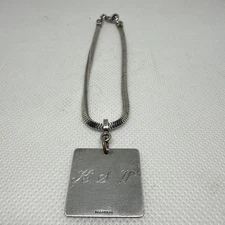 Vintage FCC 7” Sterling Silver Charm ID Bracelet K.S.W.