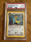 PSA Graded 1st Edition Dark Dragonite #5 Team Rocket Set-Holo