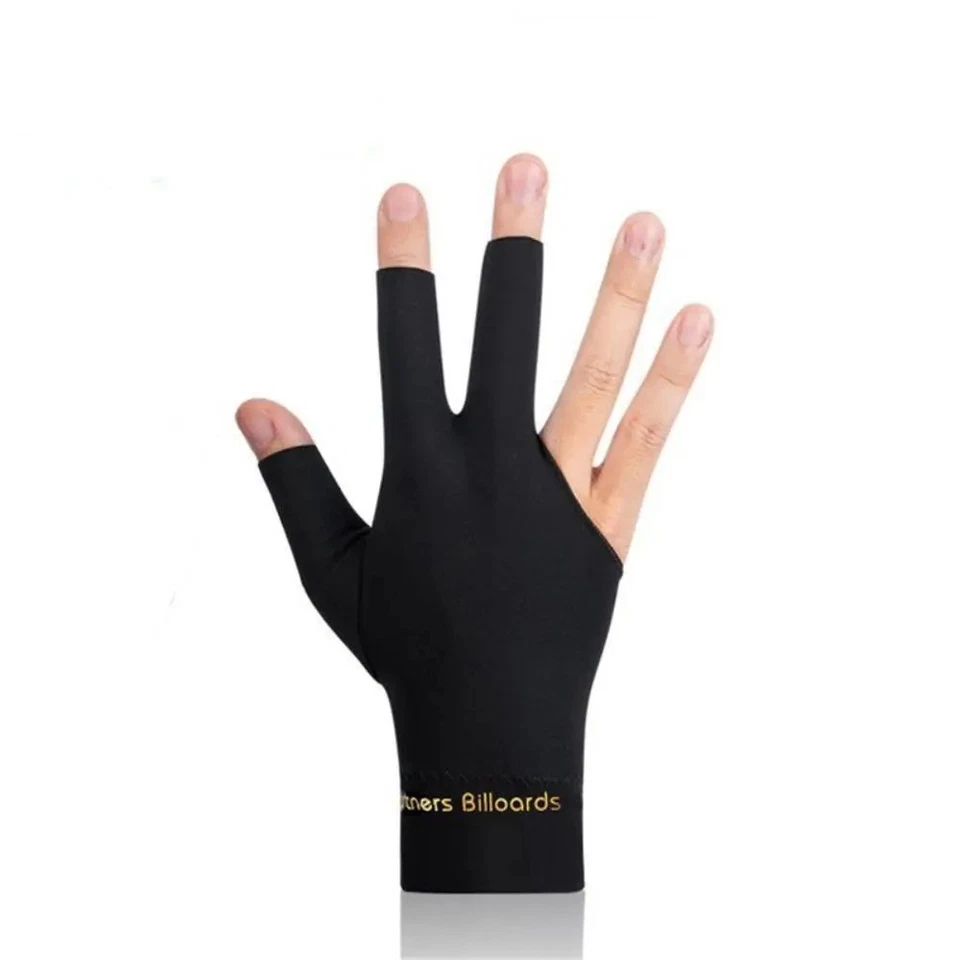 Spandex Snooker Billiard Cue Gloves Pool Left Hand Open Three Finger Glove FT - Image 3 of 4