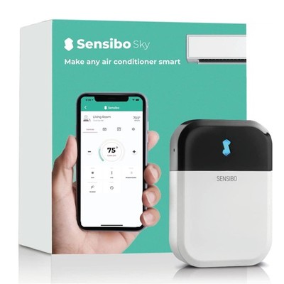 Smart Wireless Air Conditioner Controller Sensibo Sky Quick Easy Installation.