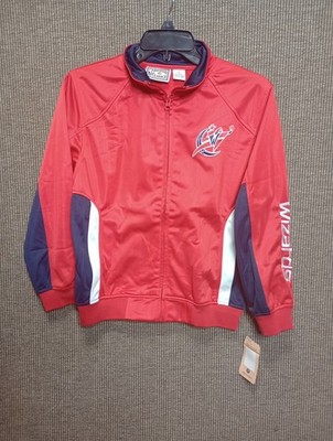 Hardwood Classics NBA Washington Wizards Full Zip Track Jacket Size M NWT