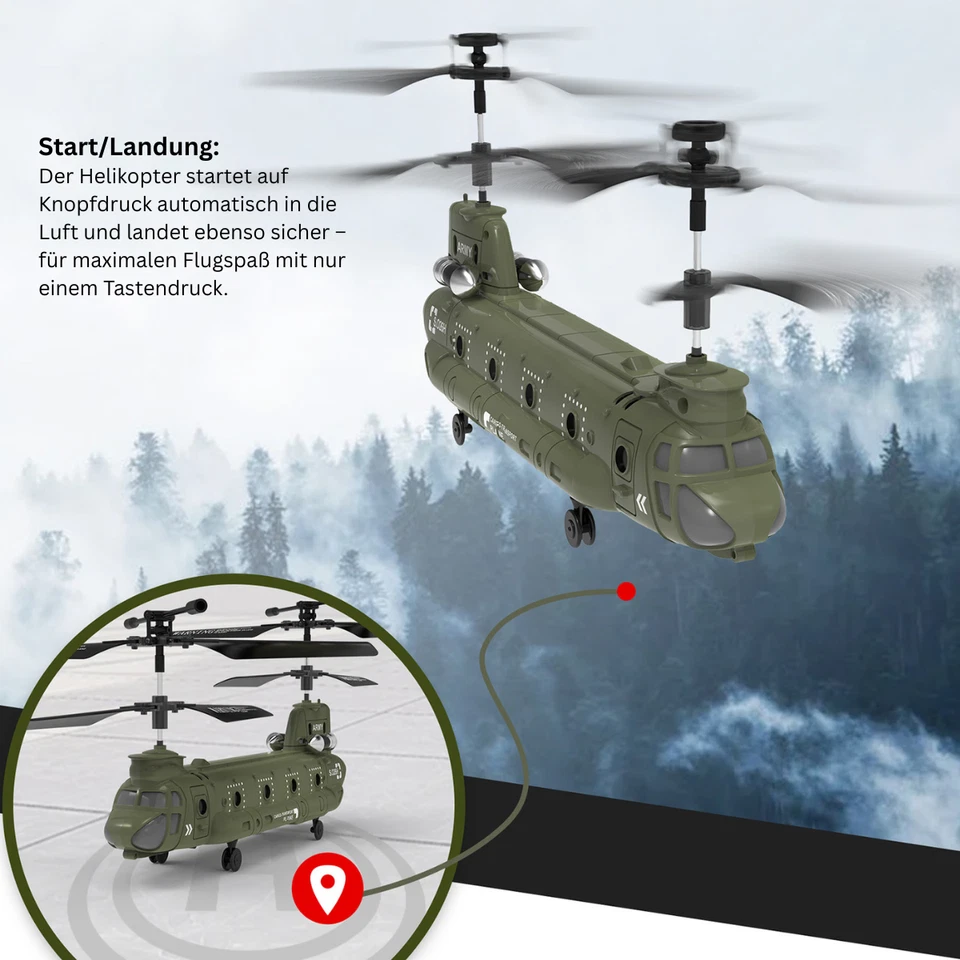 Helicóptero RC SYMA S026H RTF 3 canales - Mini helicóptero RC interior - Imagen 3 de 4