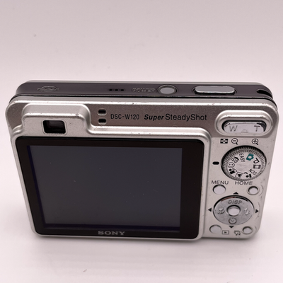 Sony Cyber-shot DSC-W120 12.1MP Digital Camera – Silver – Battery