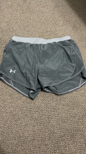 Under Armour HeatGear Women’s Gray Athletic Shorts Drawstring