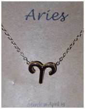 Ladies Gold Zodiac Necklace -Horoscope Birth Sign Chain   Astrology Gift, New