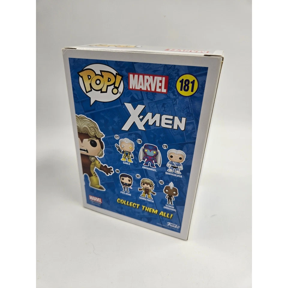 Funko Pop X Men Marvel 181 Sabertooth Vinyl Bobble Head Figure New Boxed Foto 3 de 4